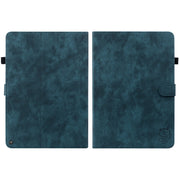 For Amazon Kindle Fire 7 2022 Tiger Pattern Flip Leather Tablet Case(Dark Blue)