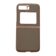 For Motorola Moto Razr 2022 Star Series Nano Electroplating PU Phone Case(Elephant Grey) - Motorola Cases by PMC TechLife | Online Shopping South Africa | PMC TechLife | Buy Now Pay Later Mobicred