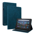 For Amazon Kindle Fire 7 2022 Butterfly Flower Embossed Leather Tablet Case(Blue) - Amazon by PMC TechLife | Online Shopping South Africa | PMC TechLife | Buy Now Pay Later Mobicred