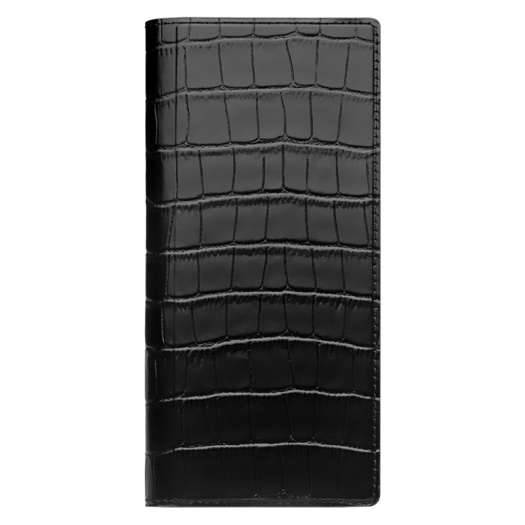 For Huawei Mate XS 2 QIALINO Crocodile Pattern Genuine Leather Phone Case(Black)