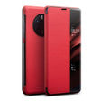 For Huawei Mate 50 QIALINO Genuine Leather Side Window View Smart Phone Case(Red) - free shipping - PMC TechLife - Order now!