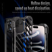 For iPhone 14 Plus R-JUST Breathable Armor Phone Case(Silver Grey)