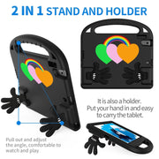 For Lenovo Tab B10 10.1 2020 Love Small Palm Holder EVA Tablet Case(Black)
