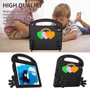 For Lenovo Tab B10 10.1 2020 Love Small Palm Holder EVA Tablet Case(Black)