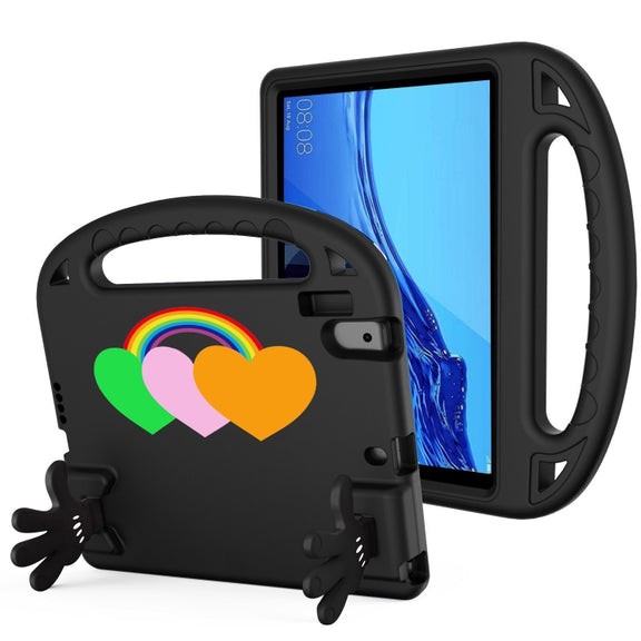 For Lenovo Tab B10 10.1 2020 Love Small Palm Holder EVA Tablet Case(Black)
