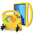 For Lenovo Tab B10 10.1 2020 Love Small Palm Holder EVA Tablet Case(Yellow) - Lenovo by PMC TechLife | Online Shopping South Africa | PMC TechLife | Buy Now Pay Later Mobicred