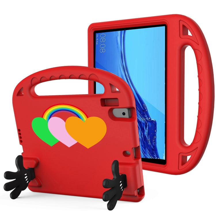 For Huawei MediaPad T5 10 Love Small Palm Holder EVA Tablet Case(Red)
