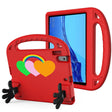 For Huawei MediaPad T5 10 Love Small Palm Holder EVA Tablet Case(Red) - Huawei by PMC TechLife | Online Shopping South Africa | PMC TechLife | Buy Now Pay Later Mobicred