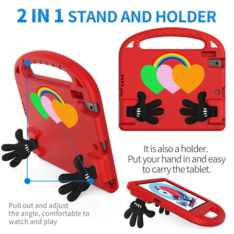 For Huawei MediaPad T5 10 Love Small Palm Holder EVA Tablet Case(Red)