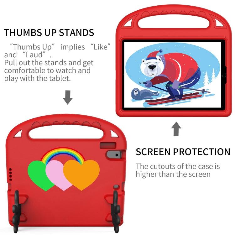 For Huawei MediaPad T5 10 Love Small Palm Holder EVA Tablet Case(Red)
