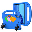 For Huawei MediaPad T5 10 Love Small Palm Holder EVA Tablet Case(Blue) - Huawei by PMC TechLife | Online Shopping South Africa | PMC TechLife | Buy Now Pay Later Mobicred