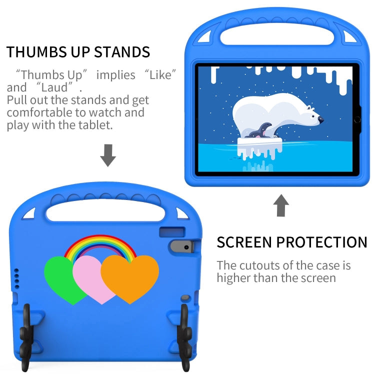 For Huawei MediaPad T5 10 Love Small Palm Holder EVA Tablet Case(Blue)