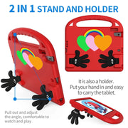 For Lenovo Tab P10 TB-X706 Love Small Palm Holder EVA Tablet Case(Red)
