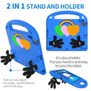 For Lenovo Tab P10 TB-X706 Love Small Palm Holder EVA Tablet Case(Blue)