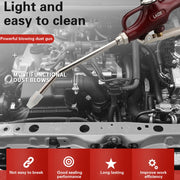 LAIZE Aluminum Alloy Cleaning Dust Removing Gun Strong Blow Dust Gun(Wine Red)