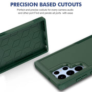For Samsung Galaxy S22 Ultra 5G 2 in 1 PC + TPU Phone Case(Dark Green)