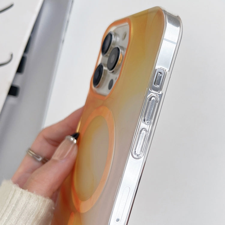For iPhone 14 Plus Watercolor Magsafe Phone Case(Yellow)