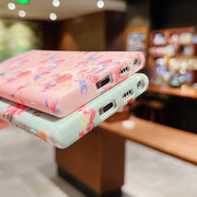 For Samsung Galaxy S22 5G Small Floral Phone Case(Green)