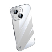 For iPhone 14 Electroplating Frameless Clear PC Phone Case(Transparent)