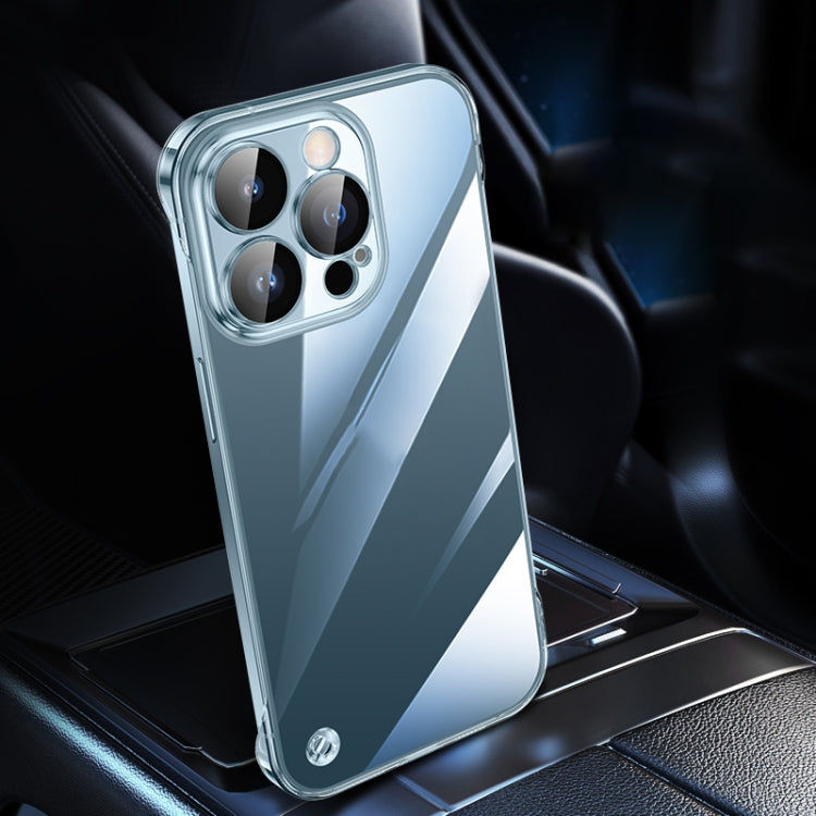 For iPhone 13 Pro Max Electroplating Frameless Clear PC Phone Case(Transparent)