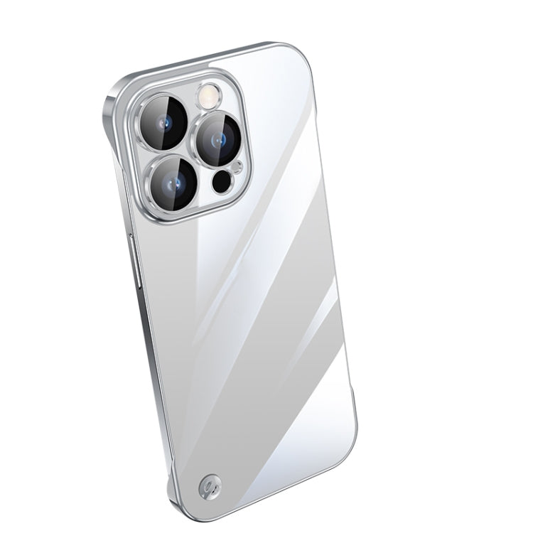 For iPhone 12 Pro Electroplating Frameless Clear PC Phone Case(Silver)