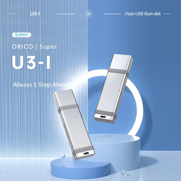 ORICO 256GB USB-A USB3.2 Gen1 USB Flash Drive, Read 260MB/s, Write 50MB/s (Silver)