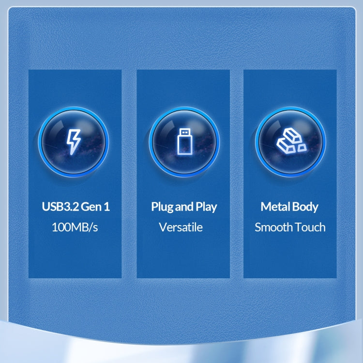 ORICO 256GB Type-C USB3.2 Gen1 USB Flash Drive, Read 260MB/s, Write 50MB/s (Silver)