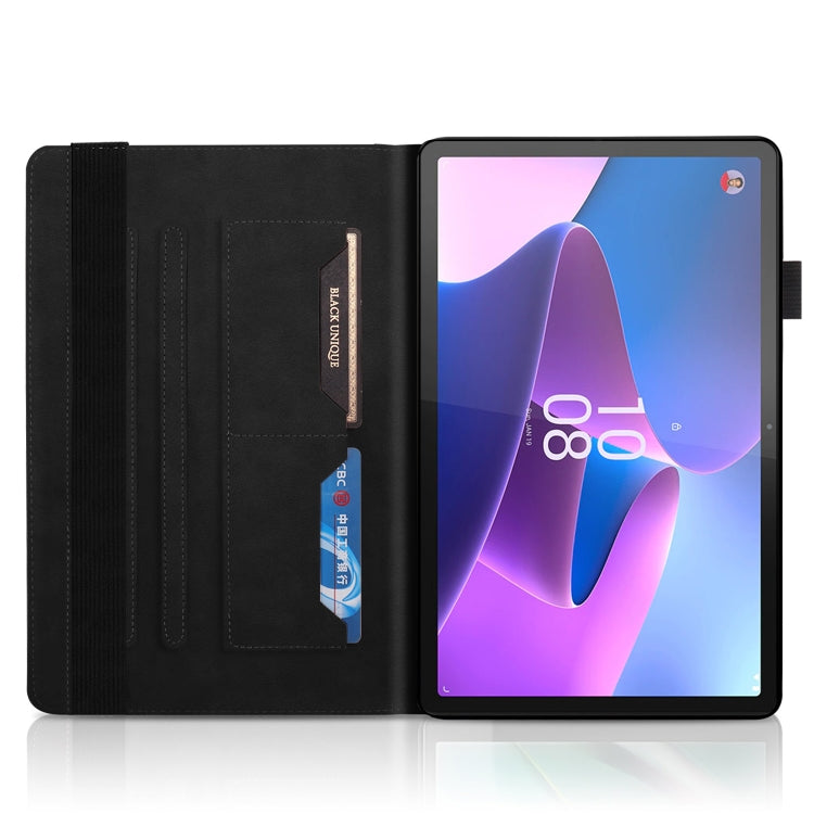 For Lenovo Tab P11 Pro Gen 2 Life Tree Series Horizontal Flip Leather Case with Holder(Black)