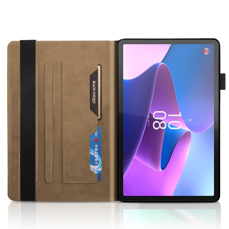 For Lenovo Tab P11 Pro Gen 2 Life Tree Series Horizontal Flip Leather Case with Holder(Brown)