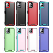 For T-Mobile Revvl 6 Pro 5G Armour Two-color TPU + PC Phone Case(Black+Red)