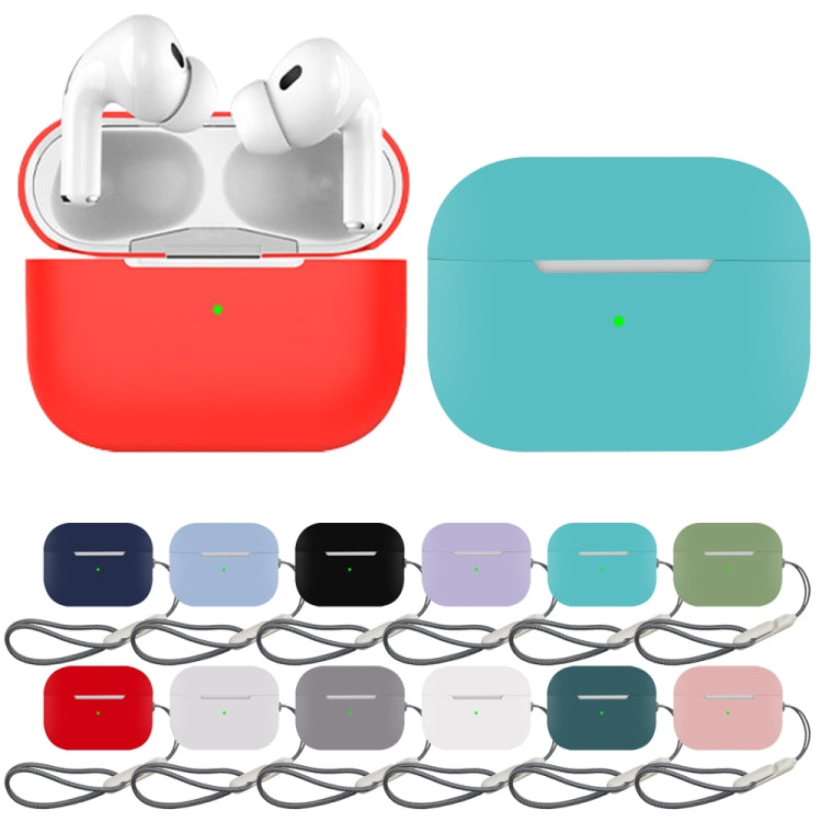 For AirPods Pro 2 Earphone Silicone Protective Case(Green)