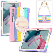 For Lenovo Pad Pro 11.2 2022 TB-138FC/132FU Silicone + PC Protective Tablet Case(Colorful Pink)