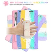 For Lenovo Pad Pro 11.2 2022 TB-138FC/132FU Silicone + PC Protective Tablet Case(Colorful Pink)