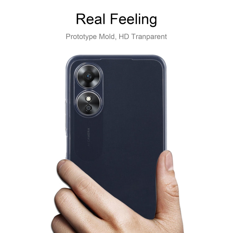 For OPPO A17 Ultra-thin Transparent TPU Phone Case