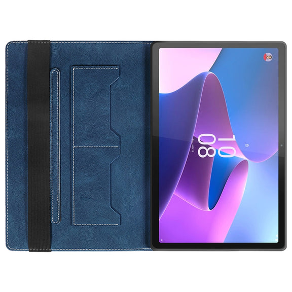 For Lenovo Tab P11 Pro Gen 2 Splicing Series Tablet PC Leather Case(Royal Blue)