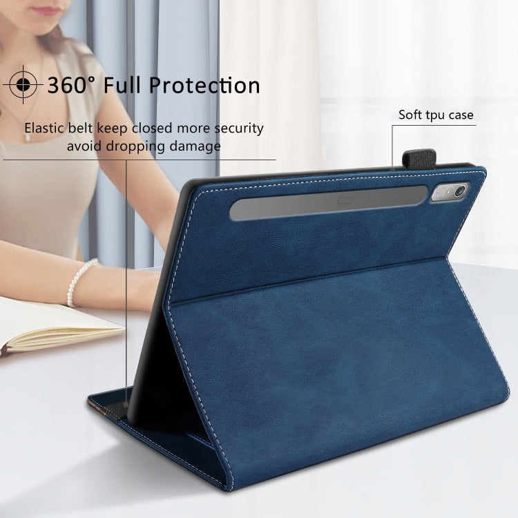 For Lenovo Tab P11 Pro Gen 2 Splicing Series Tablet PC Leather Case(Royal Blue)
