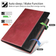 For Lenovo Tab P11 Pro Gen 2 Splicing Series Tablet PC Leather Case(Red)