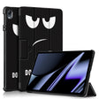 For OPPO Pad 11 inch 3-folding Magnetic Buckle Coloured Drawing Leather Tablet Case(Big Eyes) - OPPO by PMC TechLife | Online Shopping South Africa | PMC TechLife | Buy Now Pay Later Mobicred