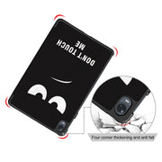 For OPPO Pad 11 inch 3-folding Magnetic Buckle Coloured Drawing Leather Tablet Case(Big Eyes)