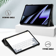 For OPPO Pad 11 inch 3-folding Magnetic Buckle Coloured Drawing Leather Tablet Case(Big Eyes)
