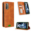 For Blackview BV7100 Magnetic Buckle Retro Texture Leather Phone Case(Brown) - More Brand by PMC TechLife | Online Shopping South Africa | PMC TechLife