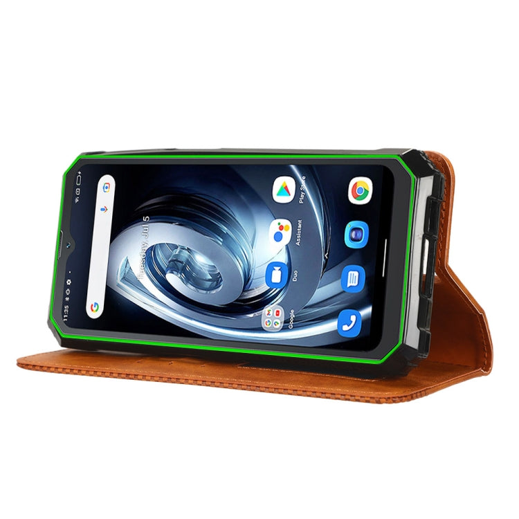 For Blackview BV7100 Magnetic Buckle Retro Texture Leather Phone Case(Brown)