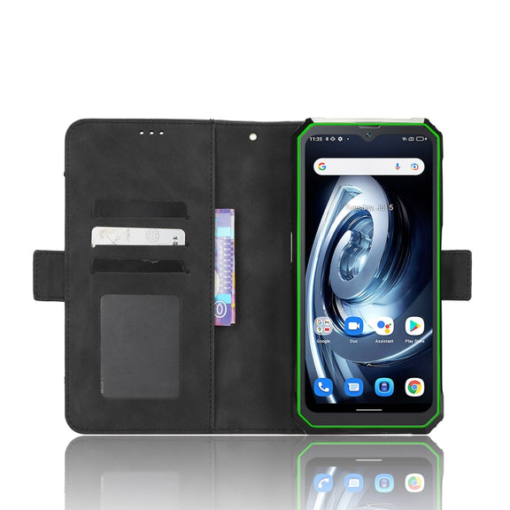 For Blackview BV7100 Skin Feel Calf Texture Card Slots Leather Phone Case(Black)