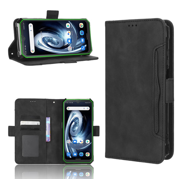 For Blackview BV7100 Skin Feel Calf Texture Card Slots Leather Phone Case(Black)