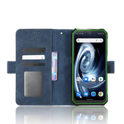 For Blackview BV7100 Skin Feel Calf Texture Card Slots Leather Phone Case(Blue)