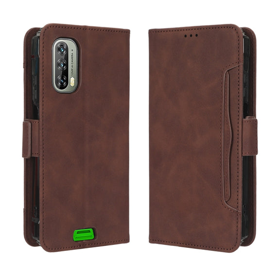 For Blackview BV7100 Skin Feel Calf Texture Card Slots Leather Phone Case(Brown)