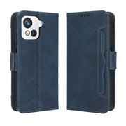 For Blackview OSCAL C80 Skin Feel Calf Texture Card Slots Leather Phone Case(Blue)