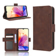 For Blackview OSCAL C80 Skin Feel Calf Texture Card Slots Leather Phone Case(Brown) - More Brand by PMC TechLife | Online Shopping South Africa | PMC TechLife | Buy Now Pay Later Mobicred