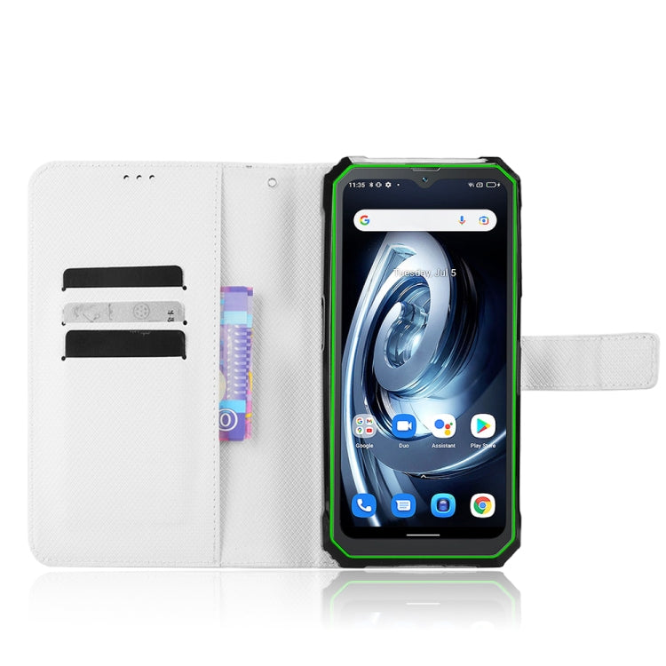 For Blackview BV7100 Diamond Texture Leather Phone Case(White)