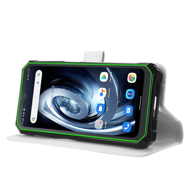 For Blackview BV7100 Diamond Texture Leather Phone Case(White)